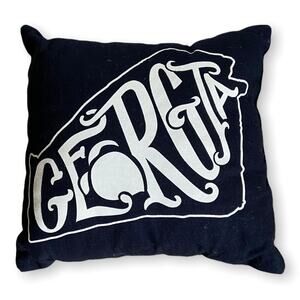 Georgia Peach State Black Cream Travel Pillow Family Truckster Go‎ South